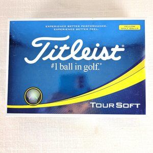 TITLEIST Soft Tour Yellow Golf Balls Full Box (12 Balls) Brand New